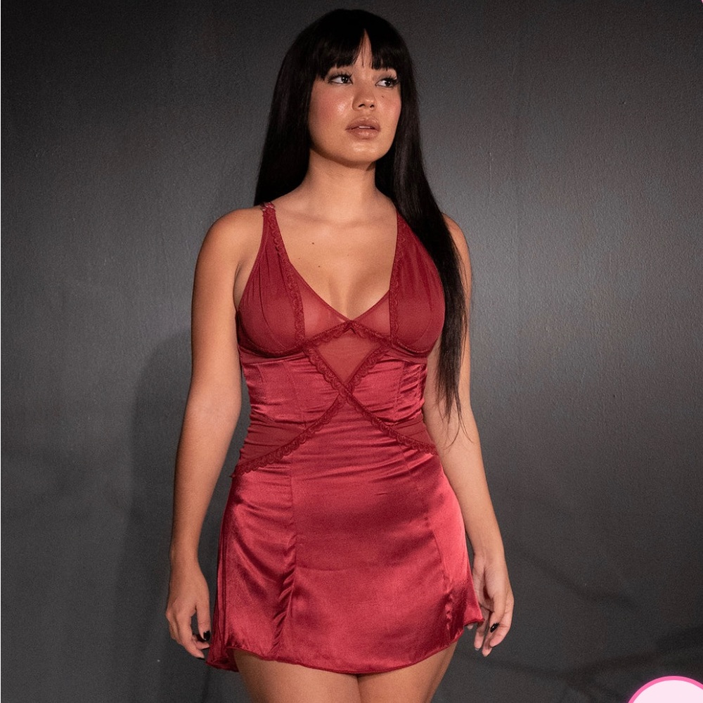 Voight by Valentina Red Twin Flame Dress